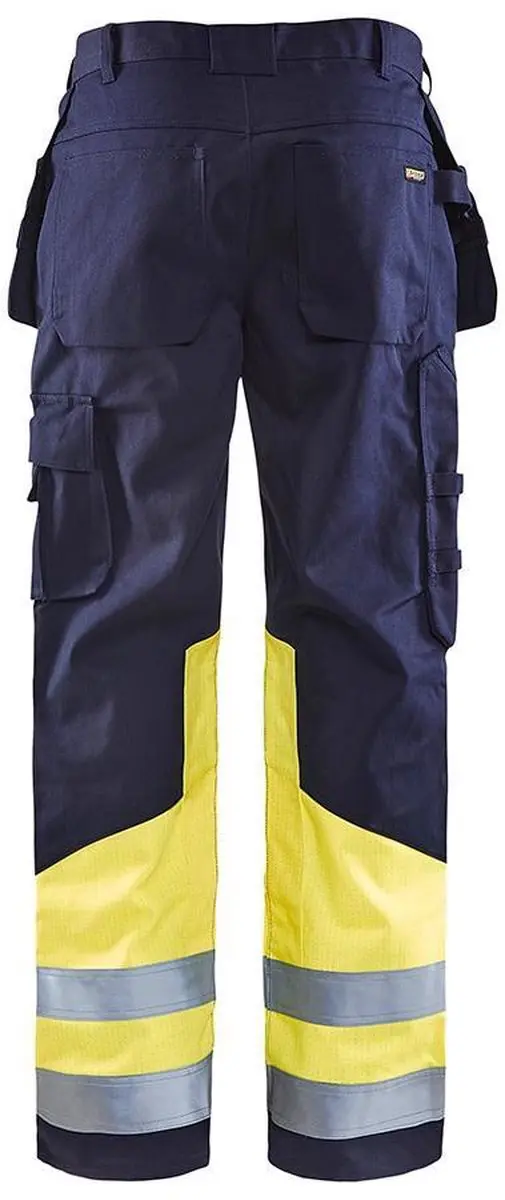 Blåkläder Multinorm Werkbroek 1478-1514 - D104 - Marine/High Vis Geel - afbeelding 6 van 6