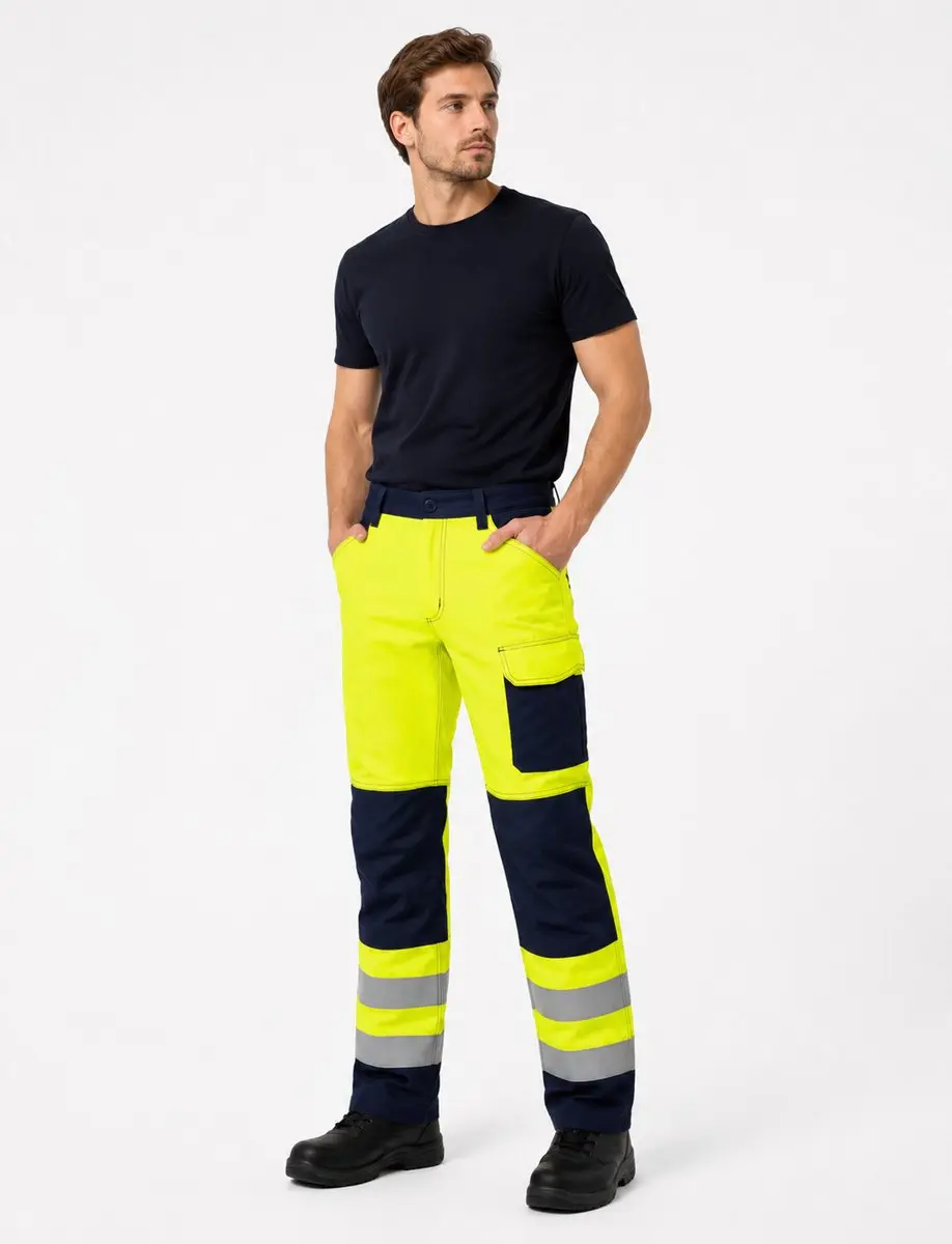Snickers Workwear High-Vis Werkbroek Geel - Klasse 2