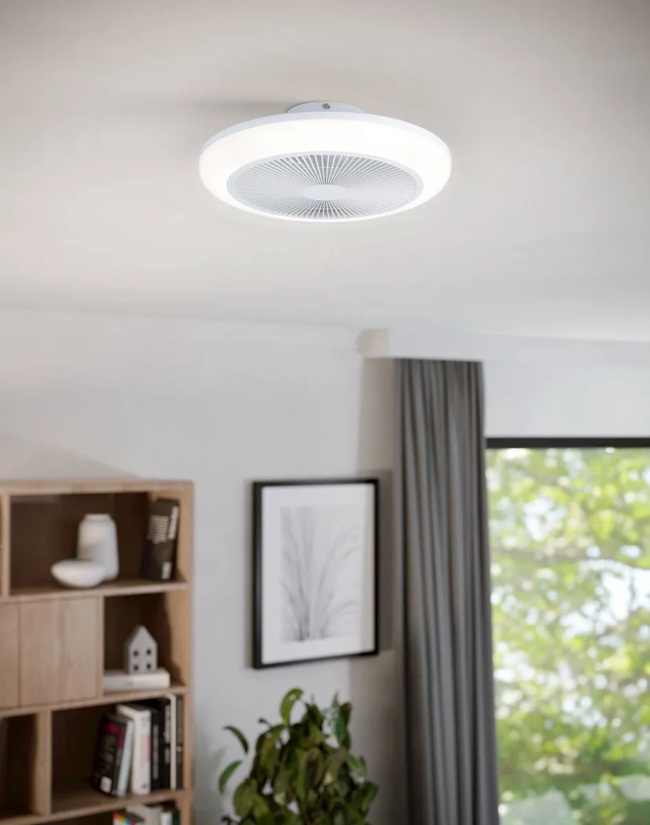 Eglo Sayulita 1 Plafondlamp met Ventilator 46cm - RGB & Wit Licht - 3 Standen - afbeelding 6 van 6
