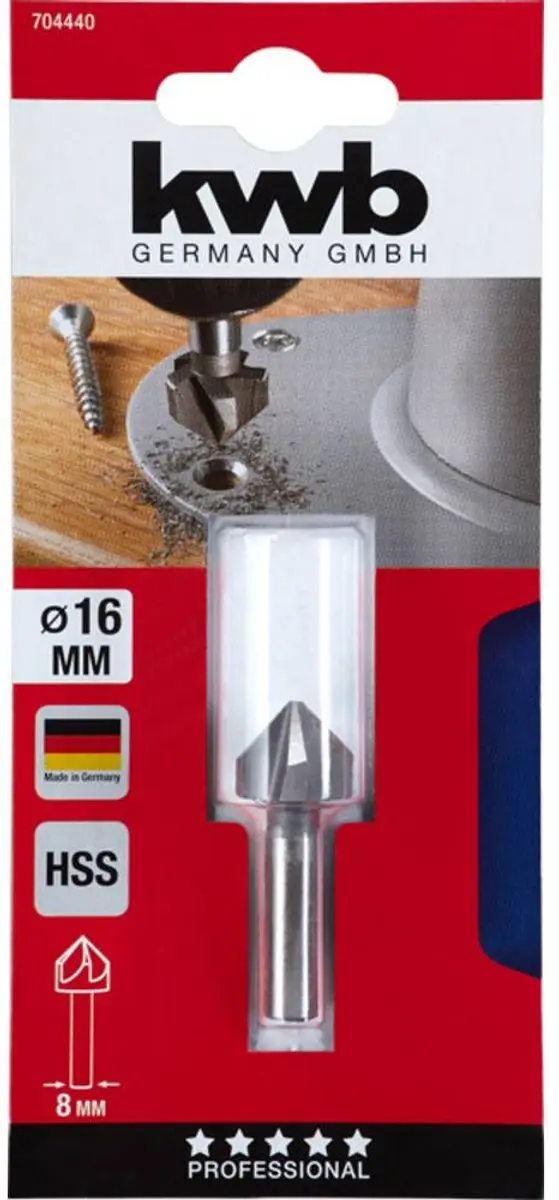 KWB Verzinkboor HSS 7044-40 16mm - Roterend multitool