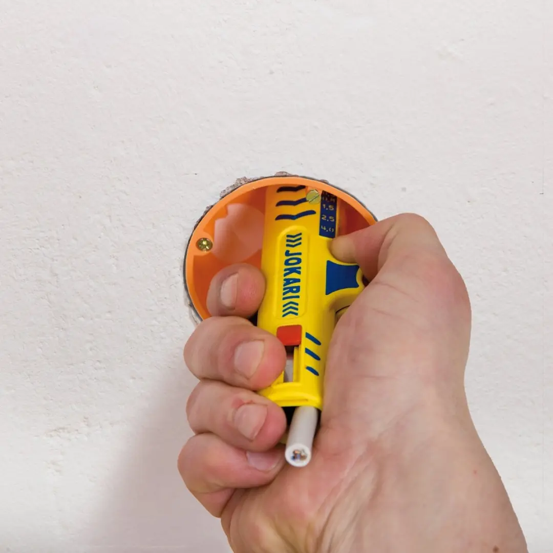 Jokari SECURA 15 Isolatiestriptang - TiN Gecoate Messen