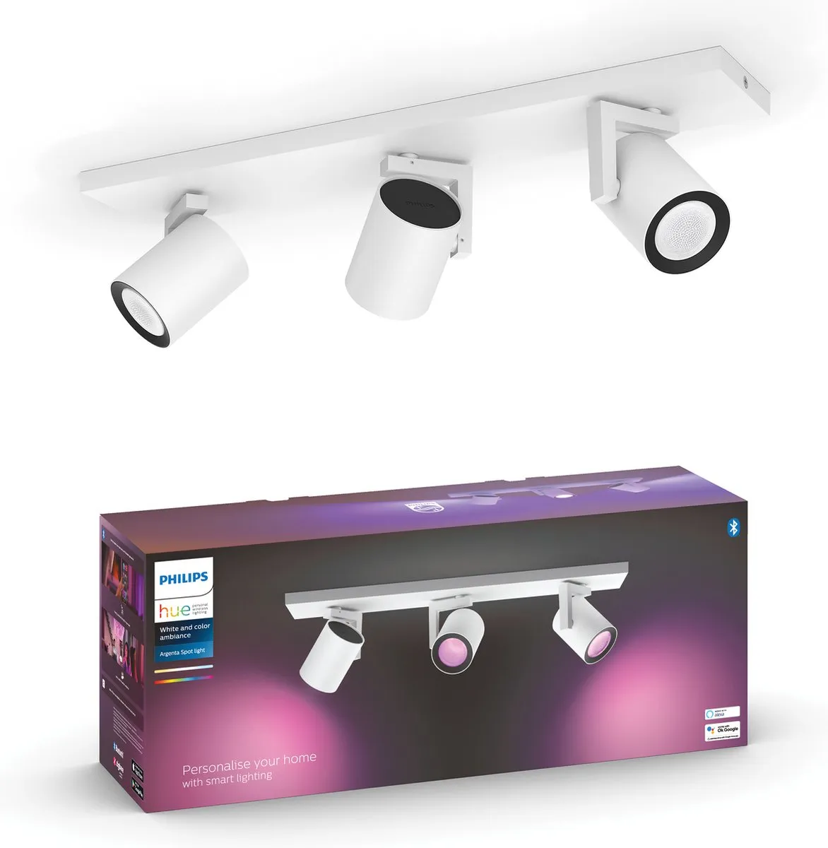Philips Hue Argenta Opbouwspot 3-spots