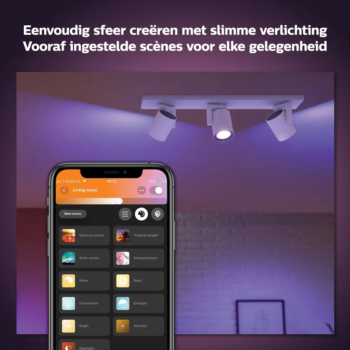 Philips Hue Argenta Opbouwspot 3-spots - RGBW Wit