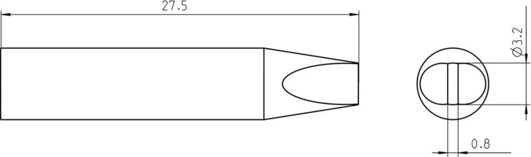 Weller RTU 032 S MS Soldeerpunt Beitelvorm T0050106099