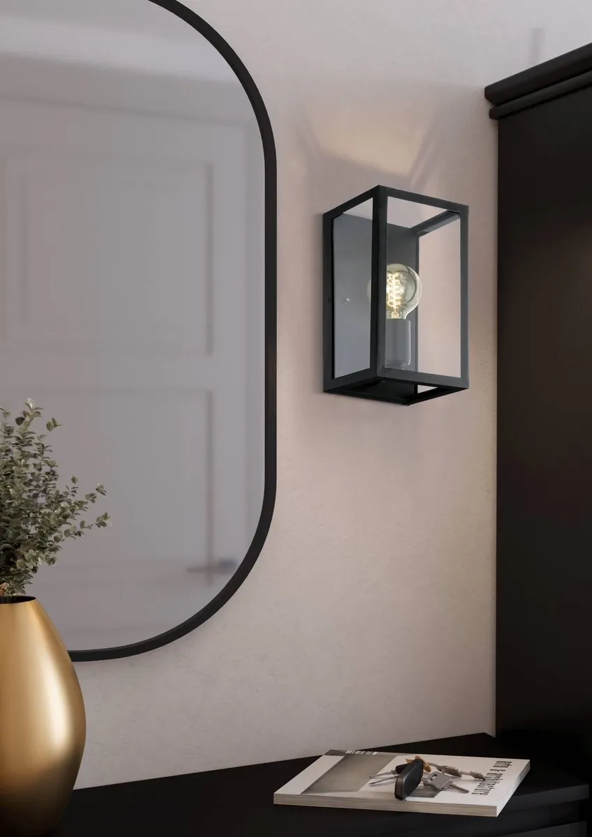 Eglo Charterhouse Wandlamp E27 - 28cm - Zwart - afbeelding 6 van 6
