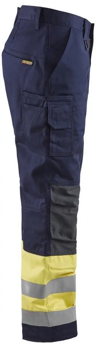 Blåkläder Multinorm Winterwerkbroek 1869-1514 - D116 - Marine/High Vis Geel