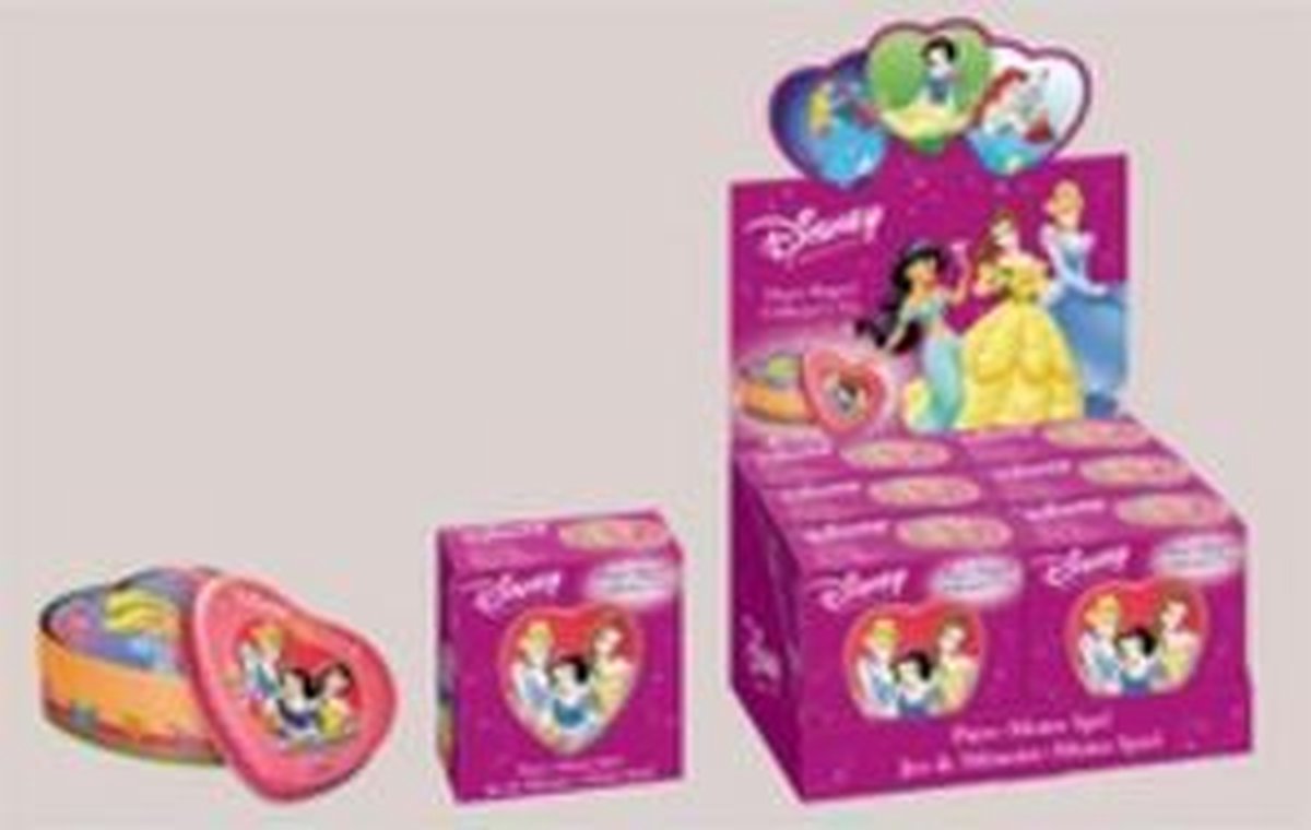 Geheugenspel van Disney Princess in hartvormig metalen doosje