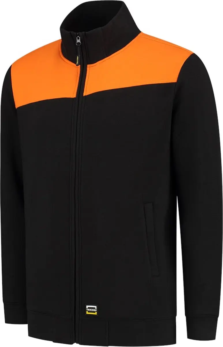 Tricorp 302014 Sweatvest - Zwart/Oranje - L