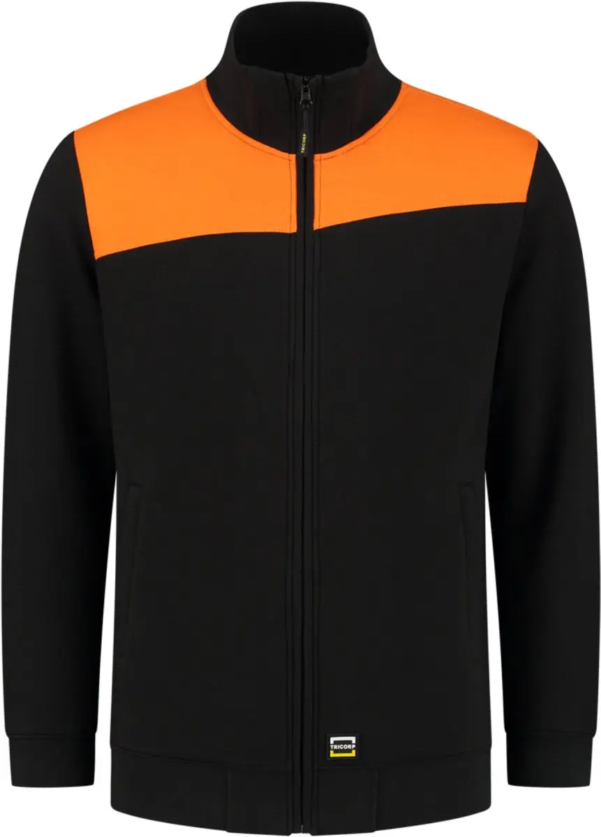 Tricorp 302014 Sweatvest - Zwart/Oranje - L