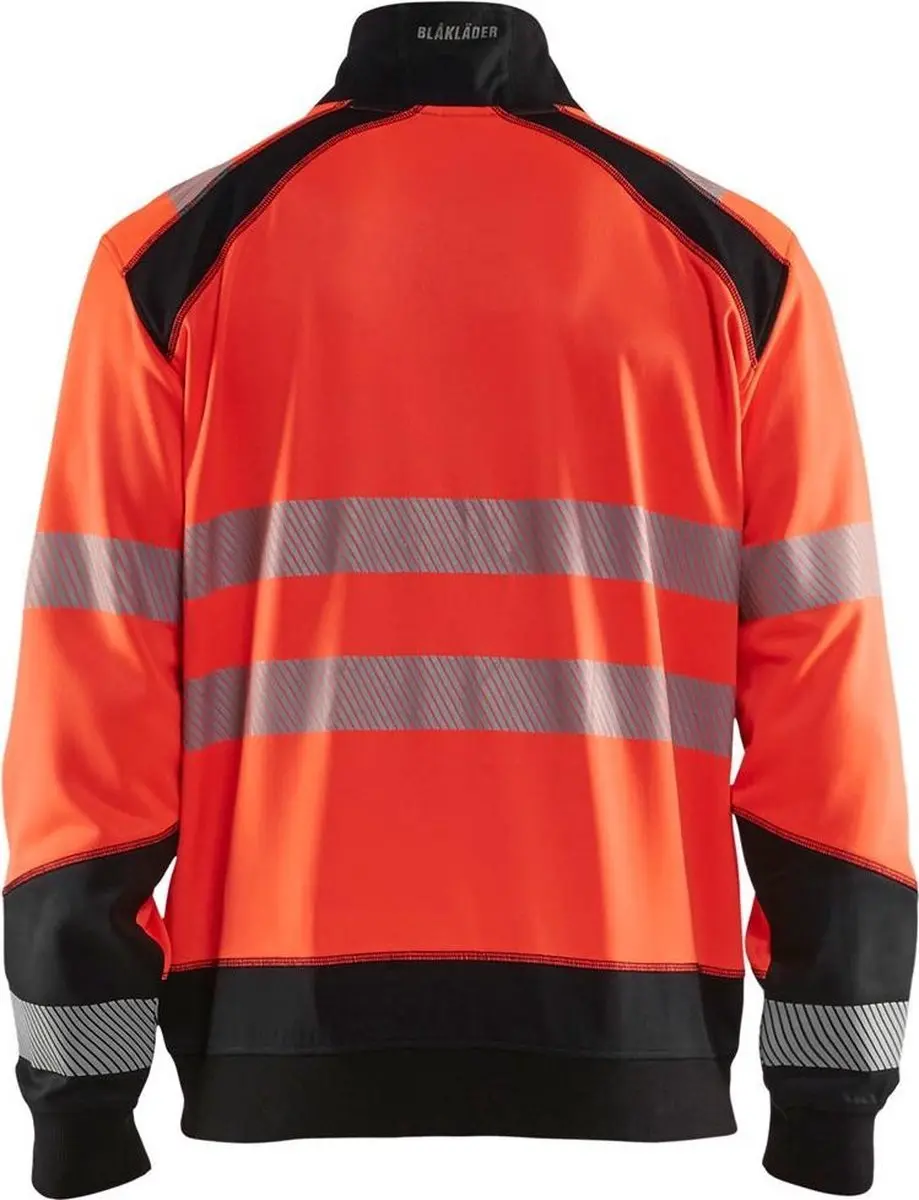 Blåkläder Sweatshirt High Vis Rood/Zwart - 3558-2528 L