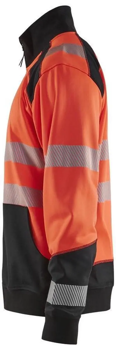 Blåkläder Sweatshirt High Vis Rood/Zwart - 3558-2528 L