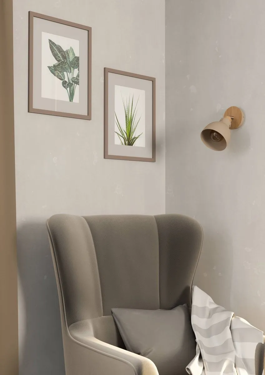 Eglo Arrecife Spot E27 - 28W - Bruin/Beige