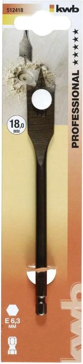 KWB Speedboor Lepelboor 18mm Profi - 10mm - Metaal - MPN 512418
