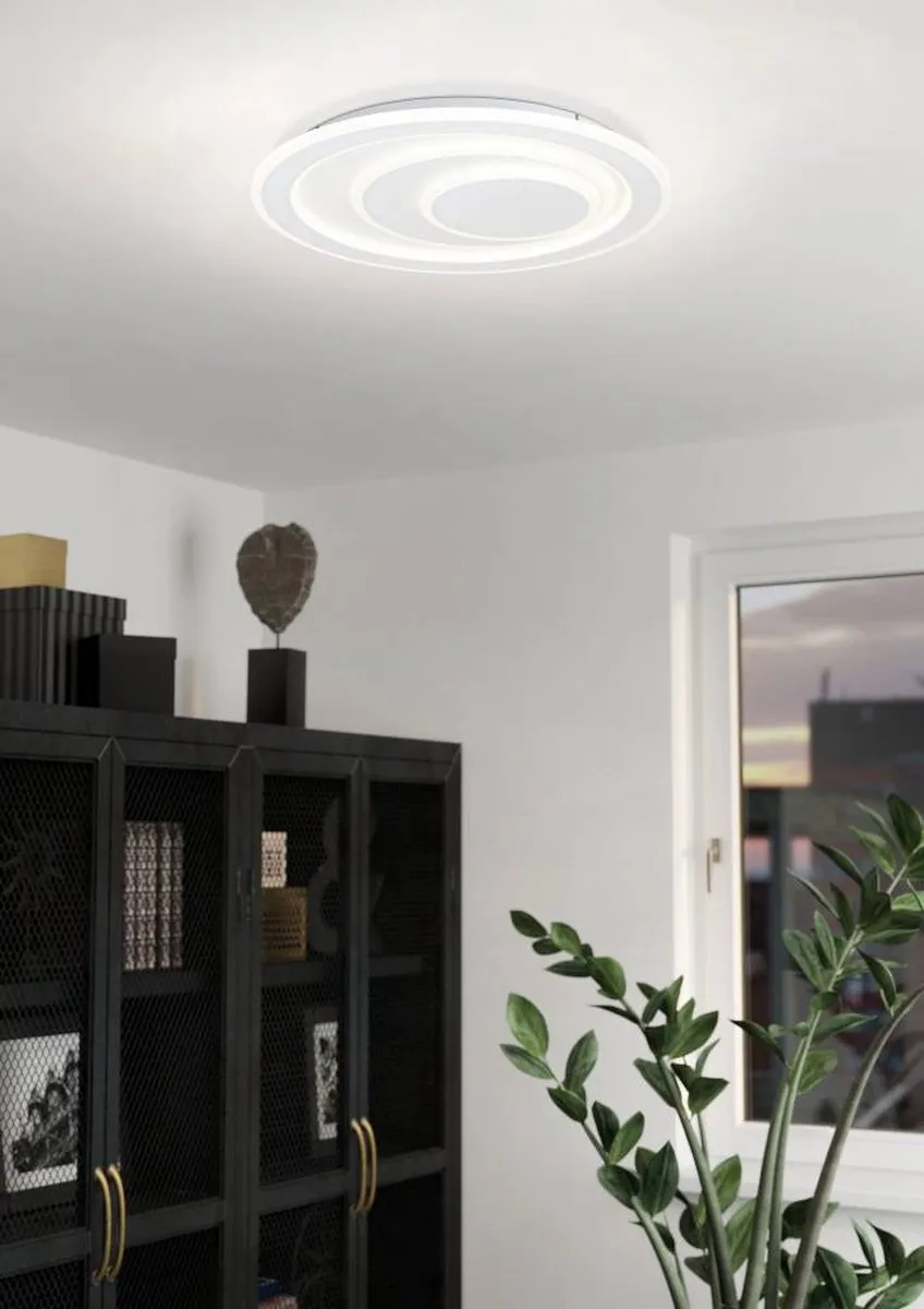 Eglo Palagiano 1 Plafondlamp LED - Ø48cm Wit - afbeelding 6 van 6