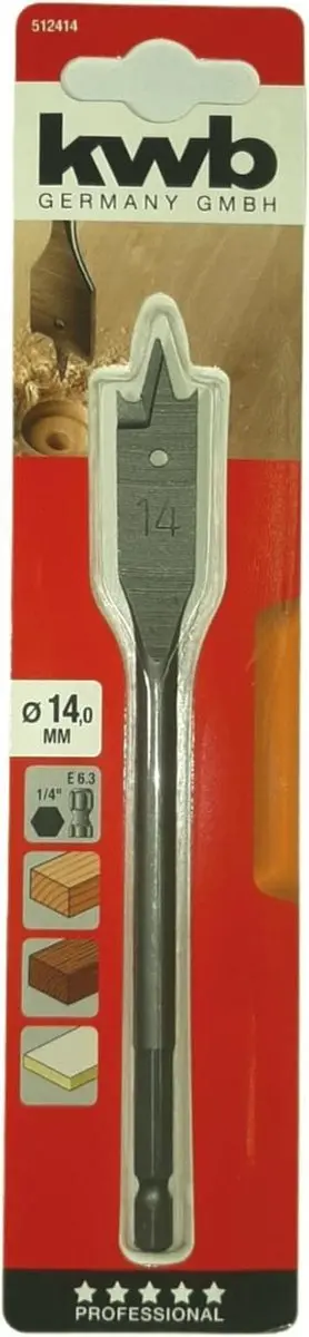 KWB Speedboor Lepelboor 14mm Profi