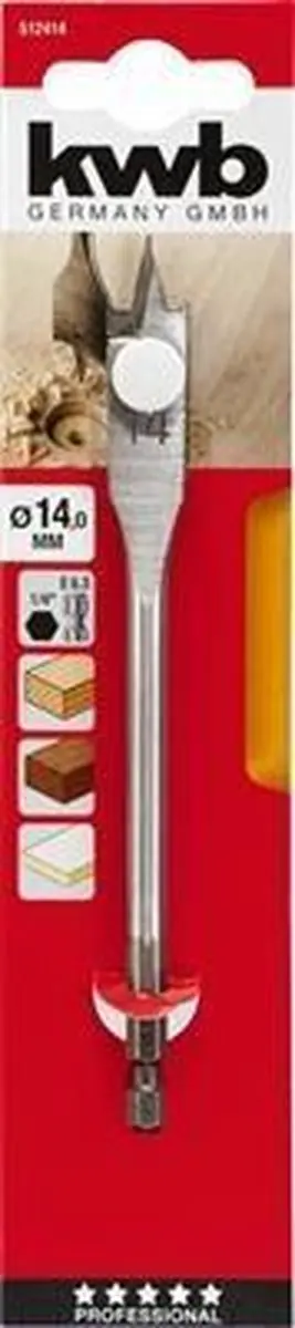 KWB Speedboor Lepelboor 14mm Profi - 1 Stuk