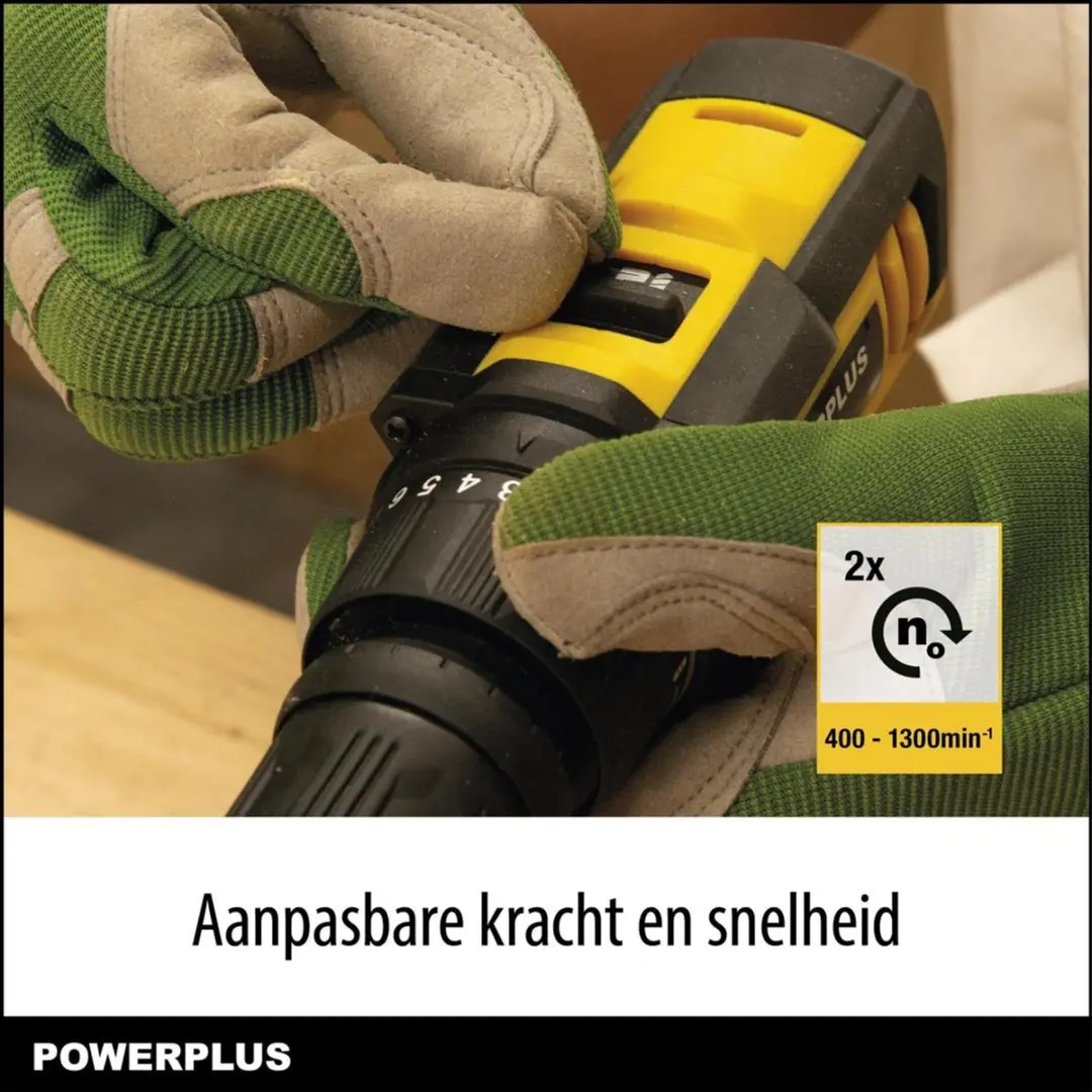 Powerplus POWXBOX001 12V Accuschroevendraaier - 2 snelheden - 2000mAh