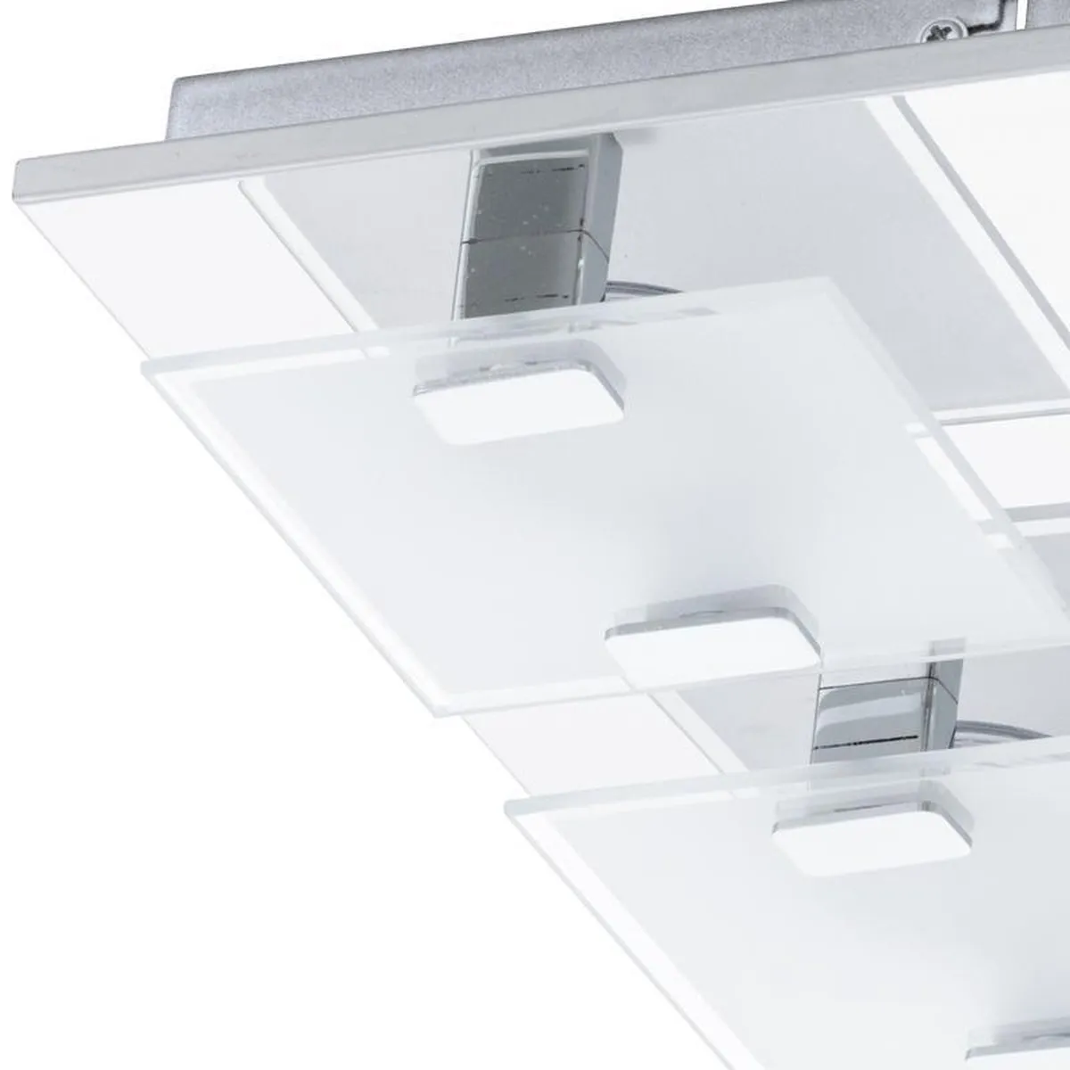 Eglo Vicaro Wandlamp 4 Lichtpunten LED - Chroom - Wit