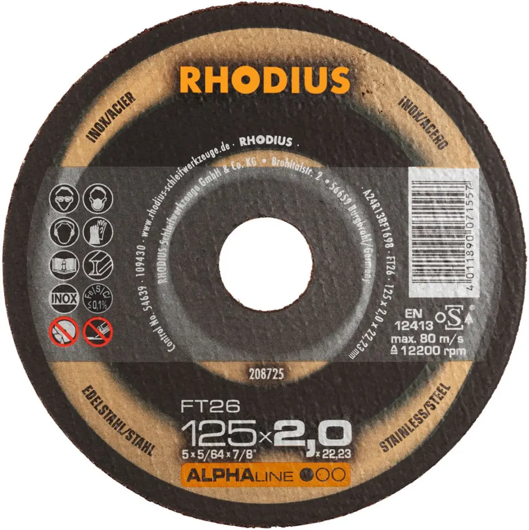 Rhodius FT26 208725 Doorslijpschijfset