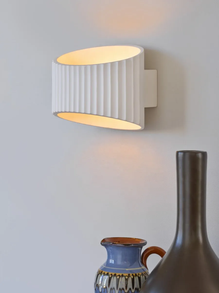 LEDVANCE Decor Plaster Band Wandlamp 255 1XE27 - Wit