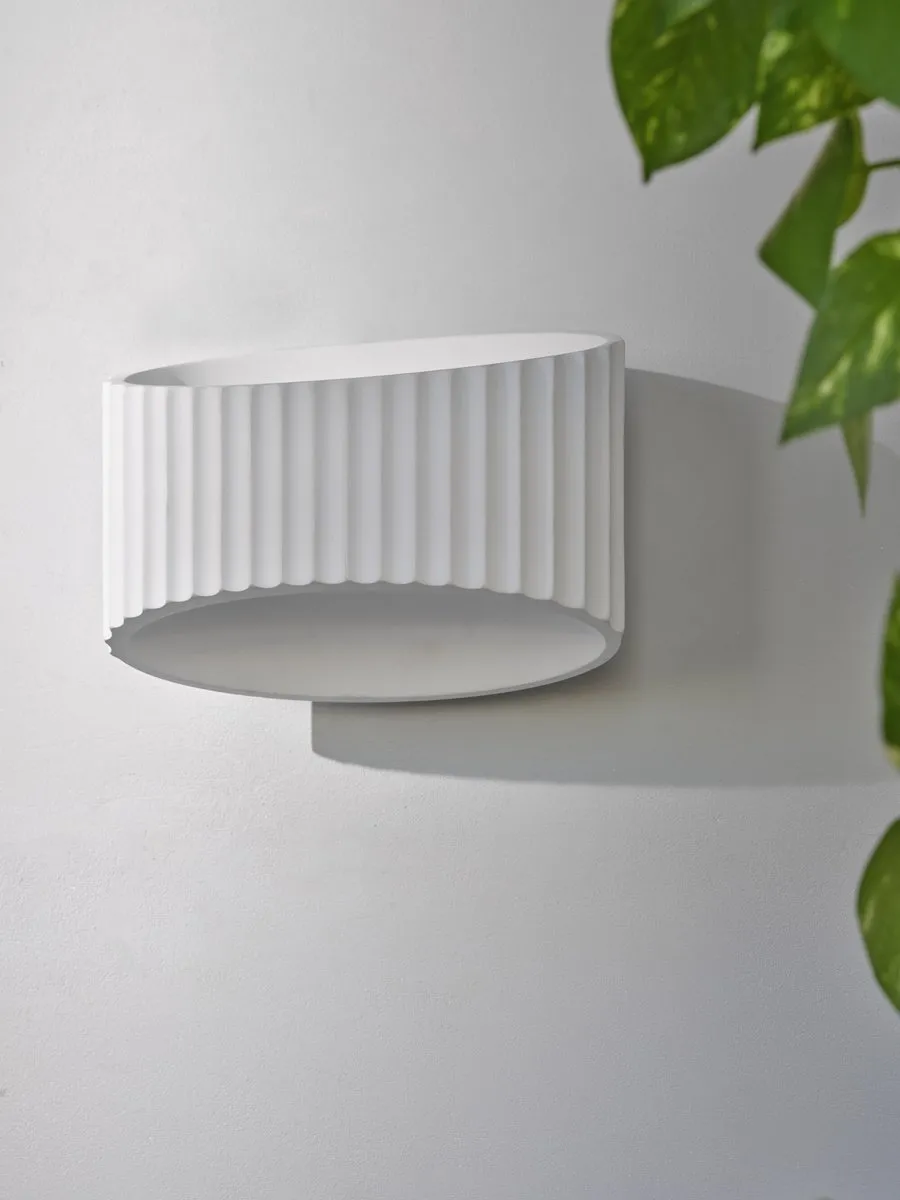 LEDVANCE Decor Plaster Band Wandlamp 255 1XE27 - Wit