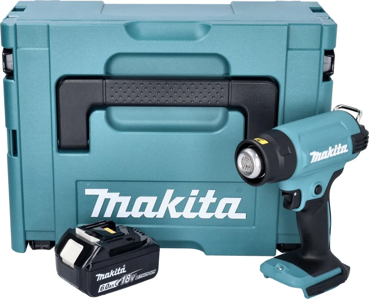 Makita DHG 180 G1J Heteluchtpistool 18V - 550°C - 6,0Ah - afbeelding 2 van 5