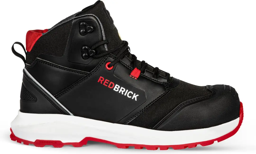 Redbrick Pulse Overnose Hoog S3 ESD 32324 - Werklaarzen 51 - Zwart/Rood