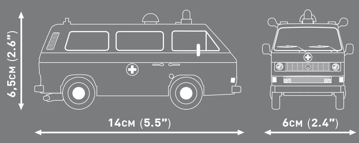 Cobi VW T3 Ambulance 24636 - 141 Stukken