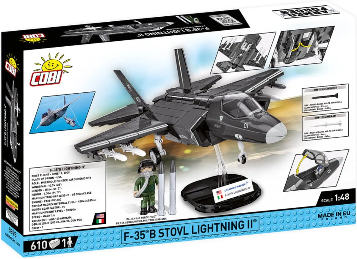 Cobi F-35B STOVL Lightning II COBI-5895 - 610 Onderdelen - Meerkleurig