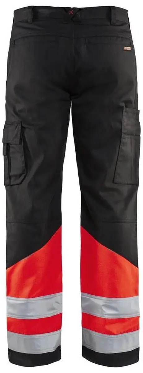Blåkläder Werkbroek High Vis 1564-1811 D116 - Zwart/High Vis Rood