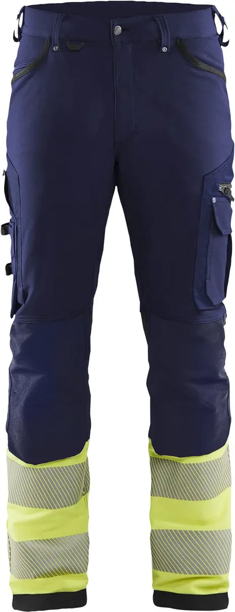 Blåkläder 1193-1642 Werkbroek - Marine/High Vis Geel - 116