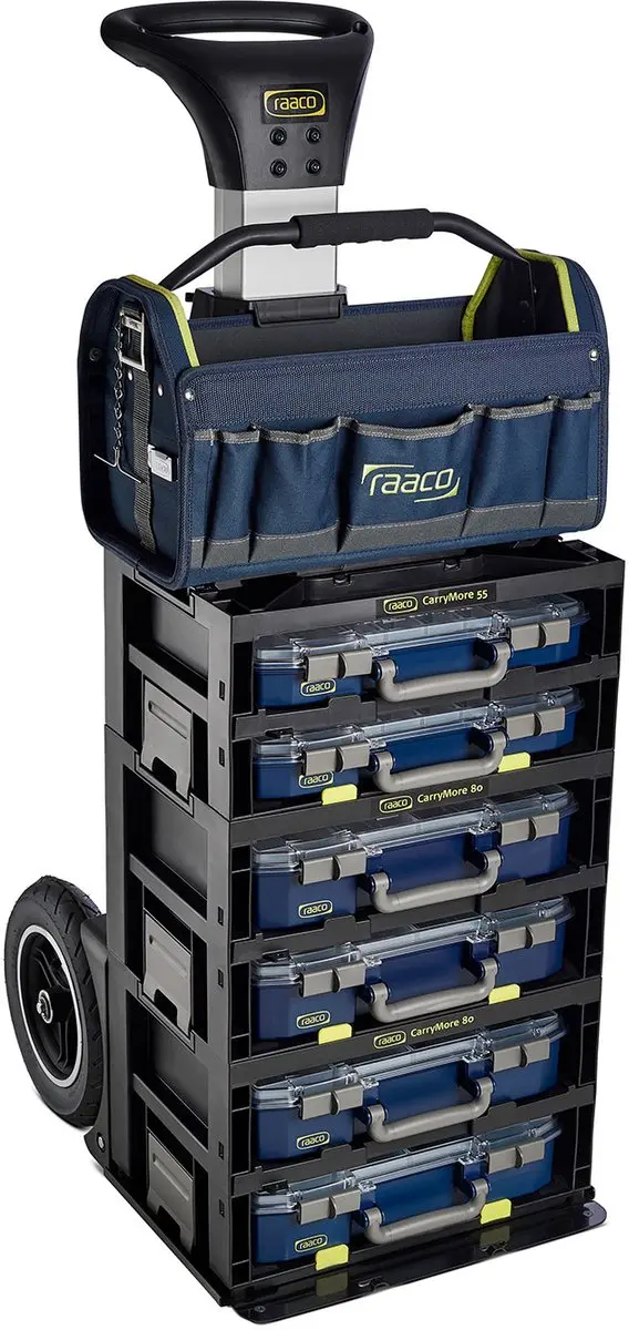 Raaco CM Trolley Blauw - CarryMore Mix 2 + Gereedschapstas