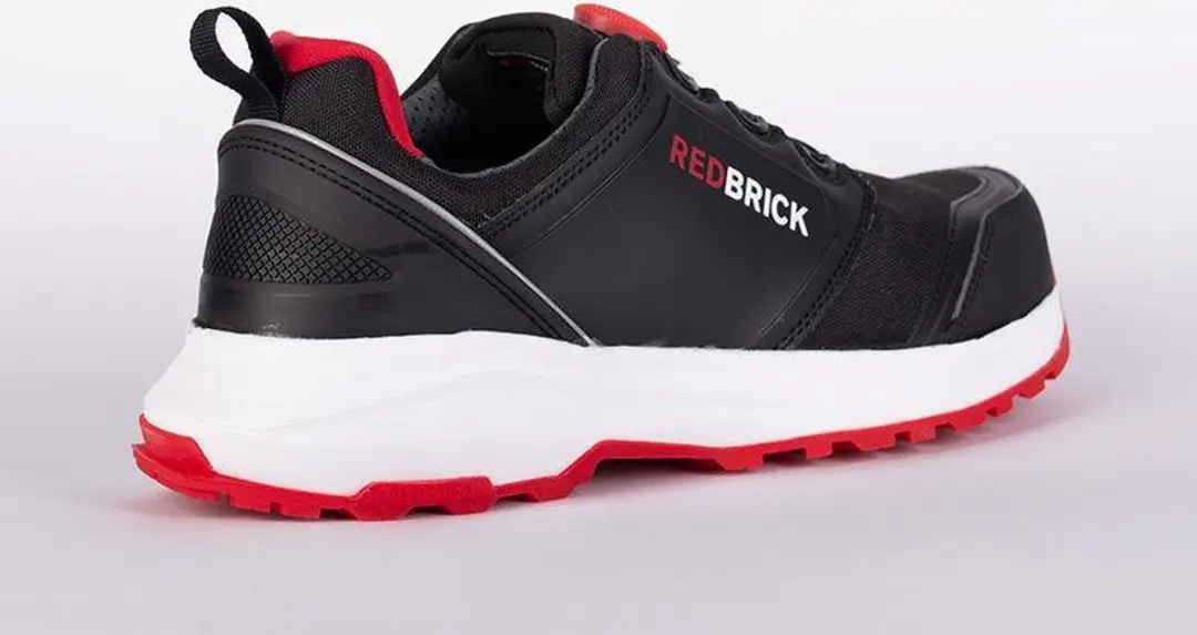 Redbrick Pulse Speed Lace Laag S3 32325 - Veiligheidsschoen 46 - Zwart/Rood