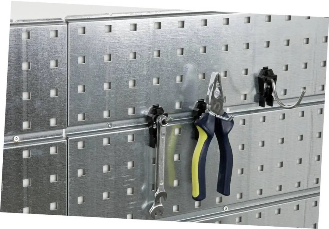 Raaco 110716 Gereedschapshaak Clip 1-60mm - 5 Stuks - Zwart