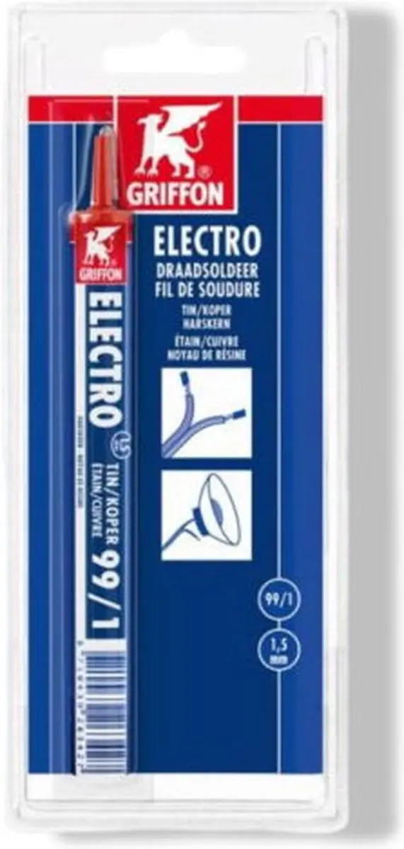 Griffon Electro Soldeertin 99/1 Ø1,5mm - 3m - 50g