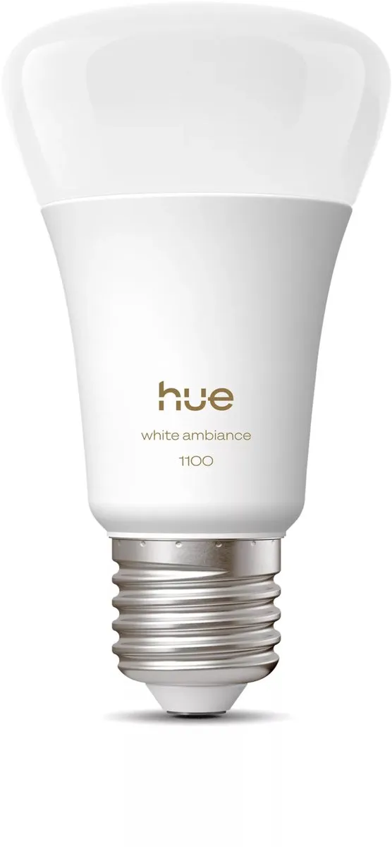 Philips Hue Slimme LED A60 E27 - 8.1W - Mat Glas - 4000K