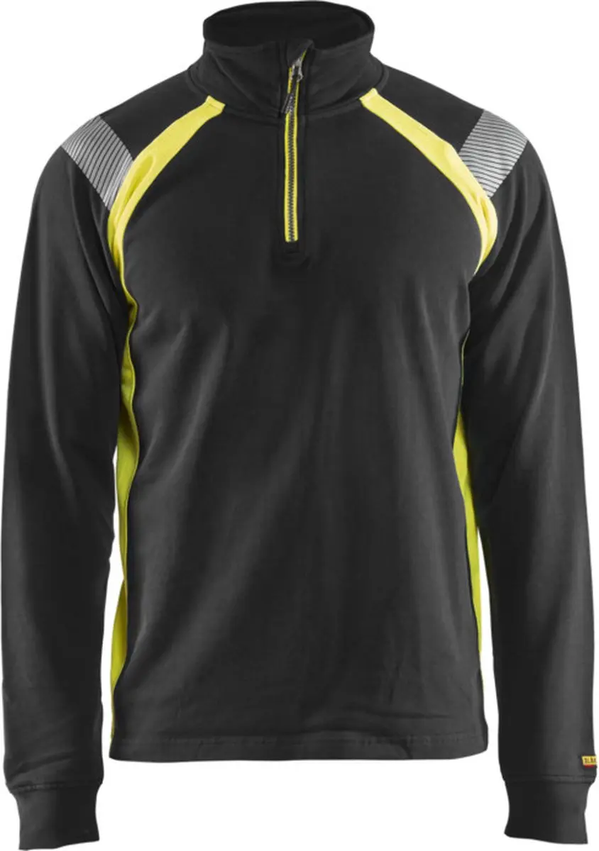 Blåkläder Sweatshirt Visible 3432-1158 - XL - Zwart/High Vis Geel