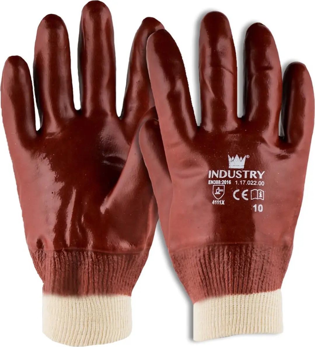 Oxxa Majestic Werkhandschoenen PVC - Rood - XL