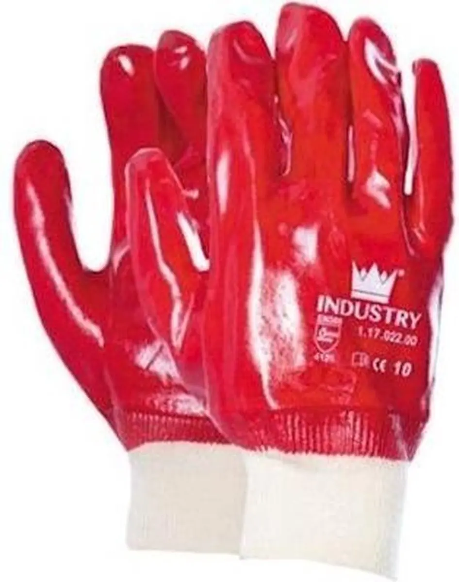 Oxxa Majestic Werkhandschoenen PVC - Rood - XL