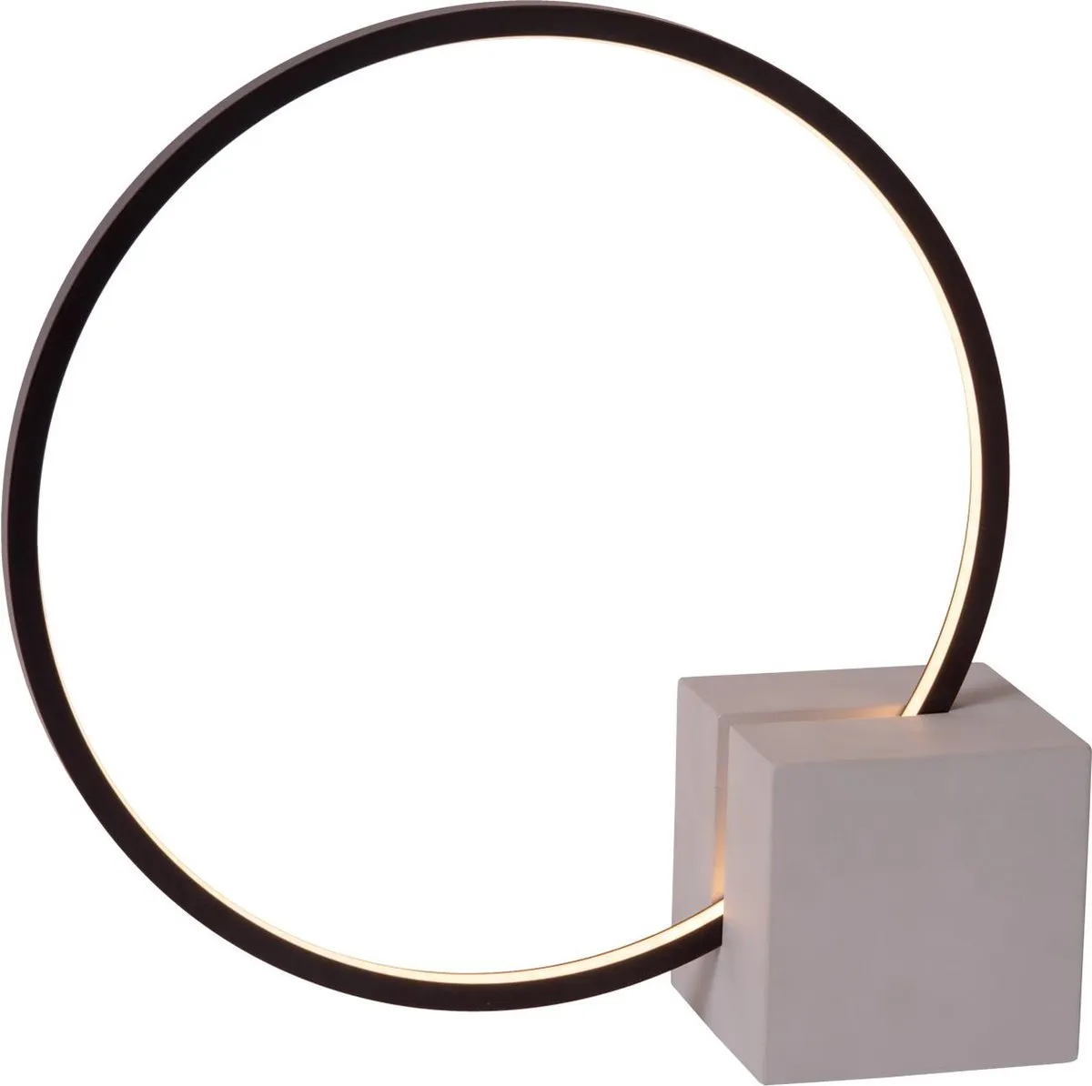 Lucide Cirkelis Tafellamp Ø32cm - LED 6W 3000K - Zwart