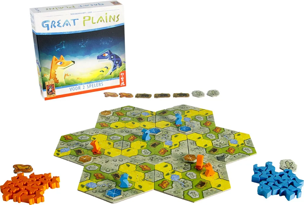 999 Games Great Plains Tactisch Bordspel 2 Spelers - 999-GRP01 - afbeelding 6 van 6