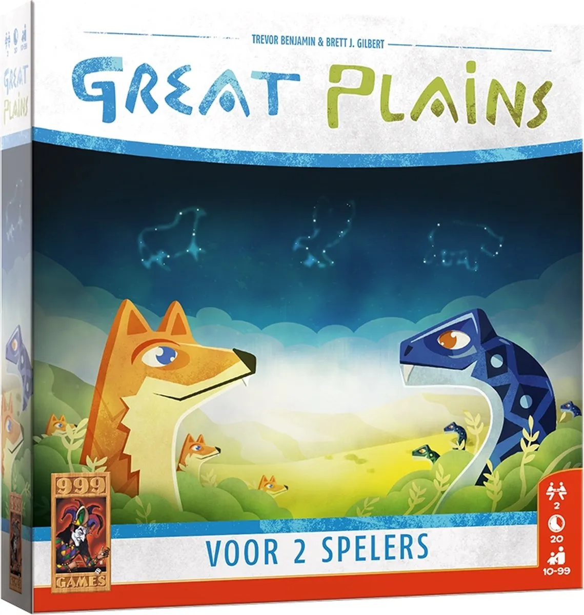 999 Games Great Plains Tactisch Bordspel 2 Spelers - 999-GRP01