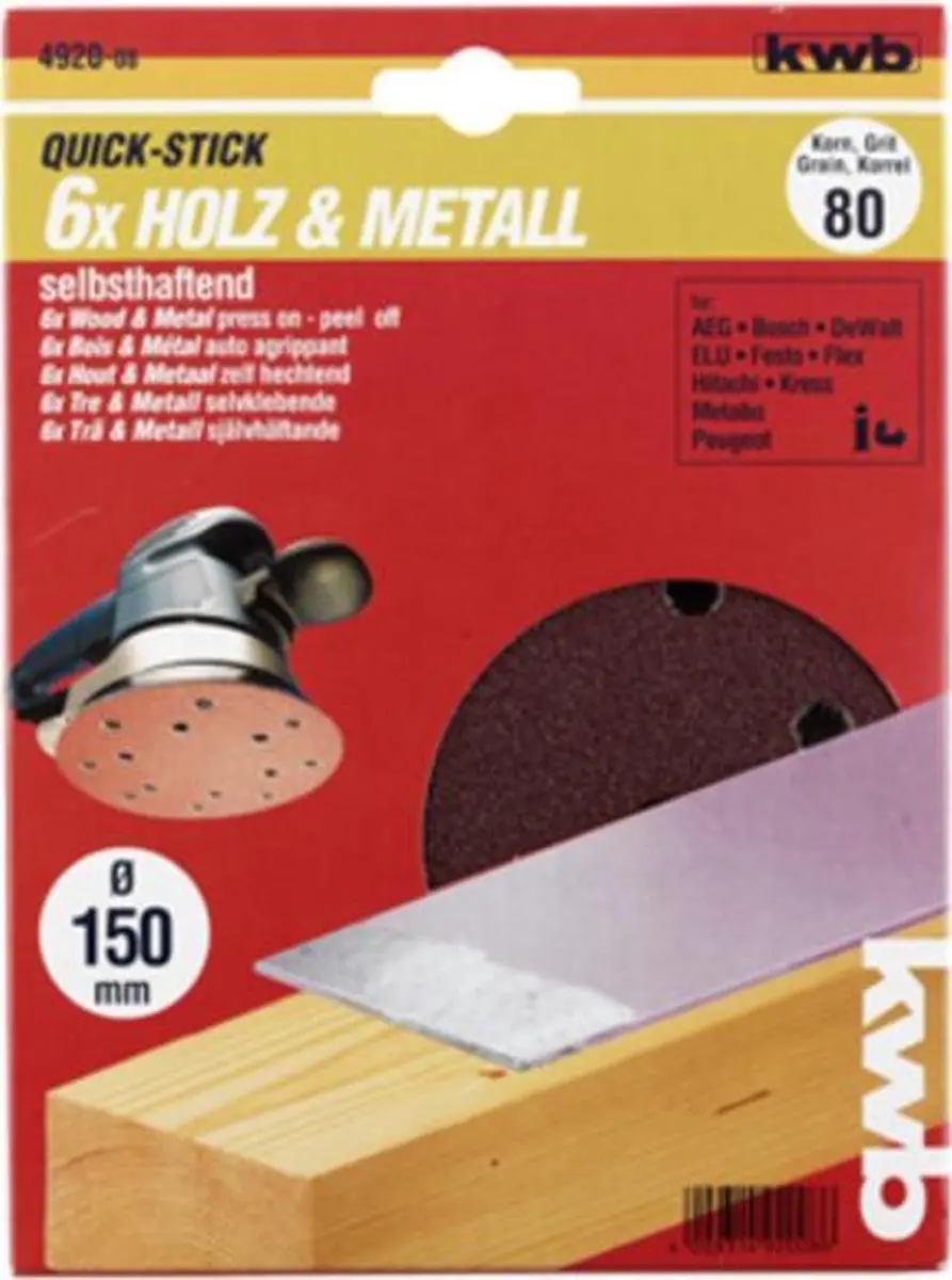 Schuurschijf 150 mm, k180