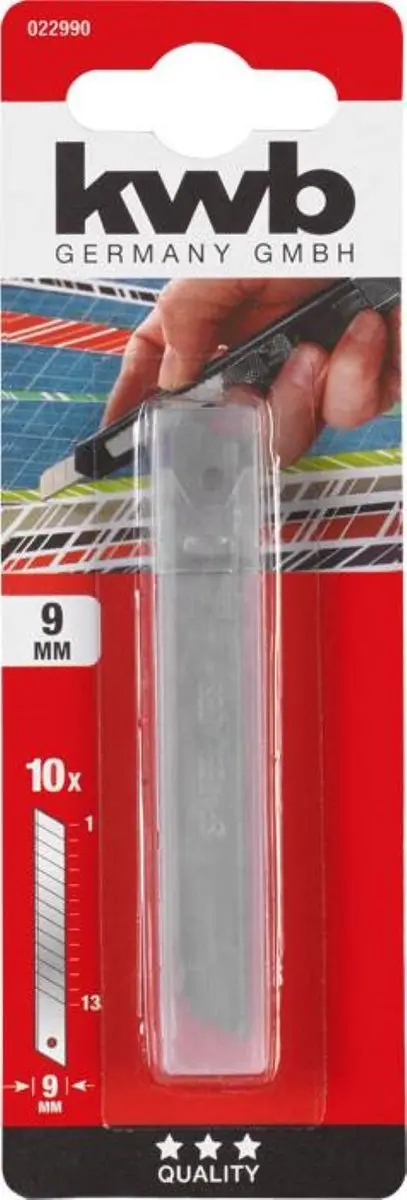 KWB Reservemesjes 9mm - 10 Stuks - Stanleymes