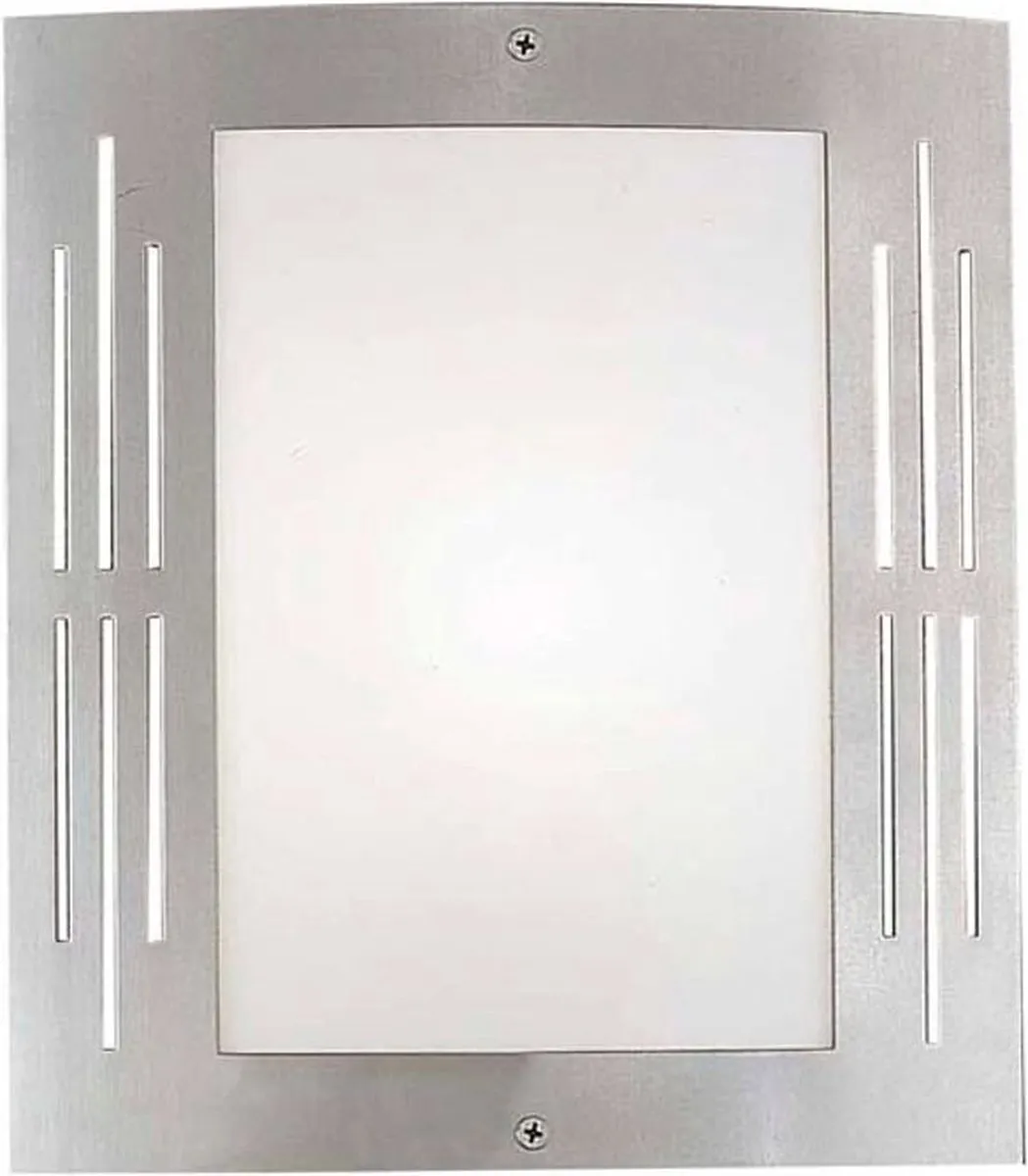 Eglo City Wandlamp 1 Licht - RVS Wit
