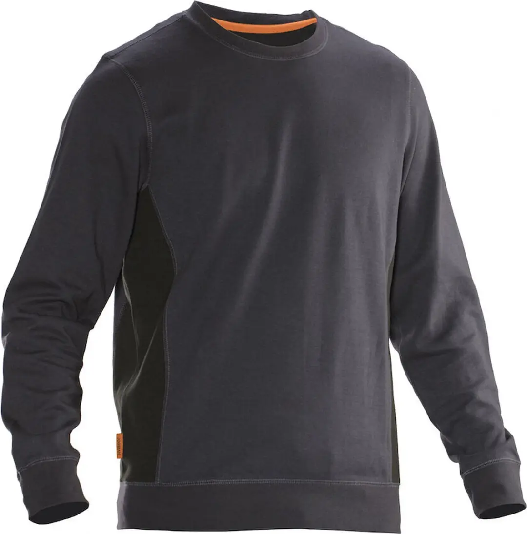 Jobman 5402 Roundneck Sweatshirt Donkergrijs/Zwart