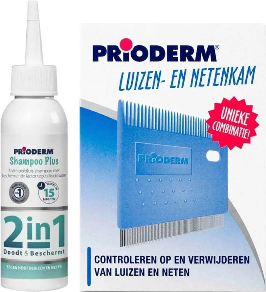 Prioderm Shampoo Plus + Luizenkam Pakket