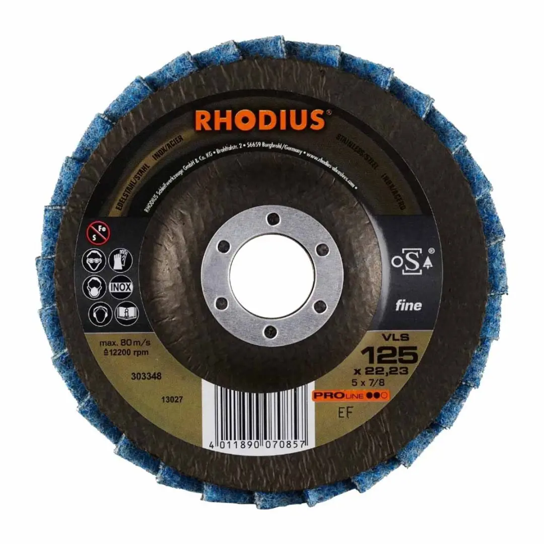 Rhodius VLS Vlieslamellenschijf Fine Pro 125x22,23mm