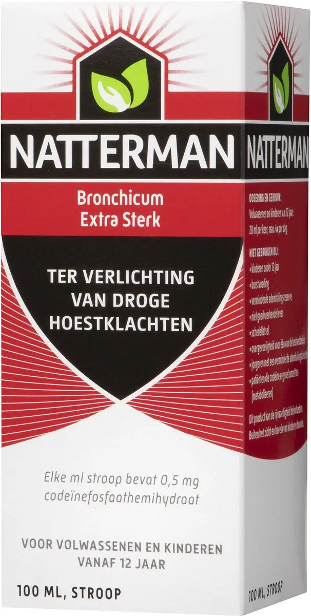 Natterman Bronchicum Extra Sterk Hoestdrank 100ml - Met codeïne