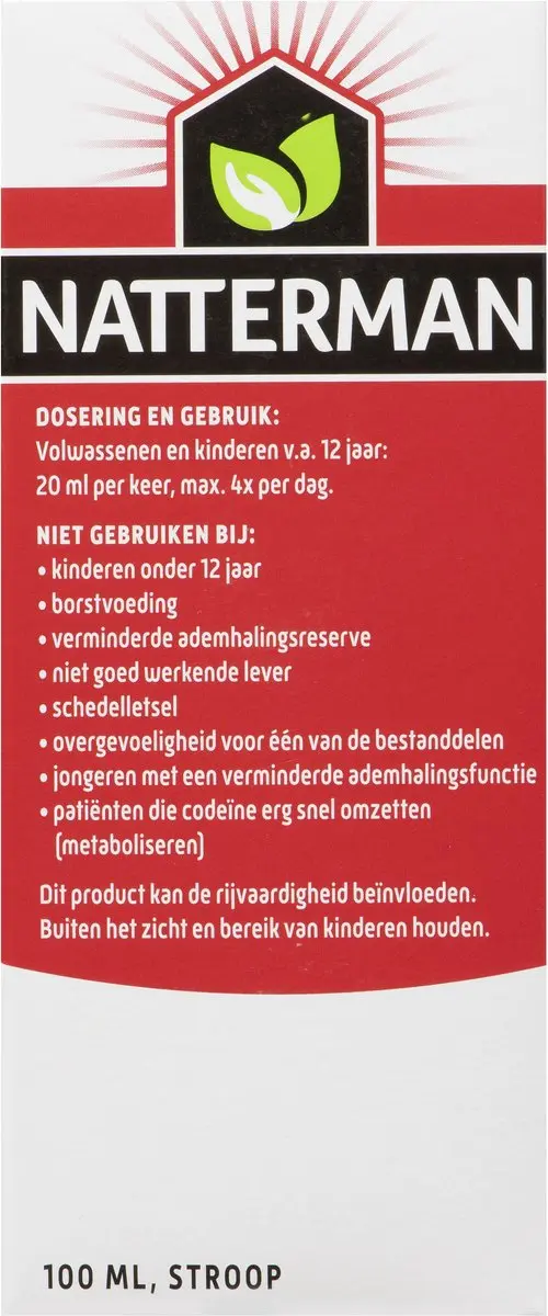 Natterman Bronchicum Extra Sterk Hoestdrank 100ml - Met codeïne